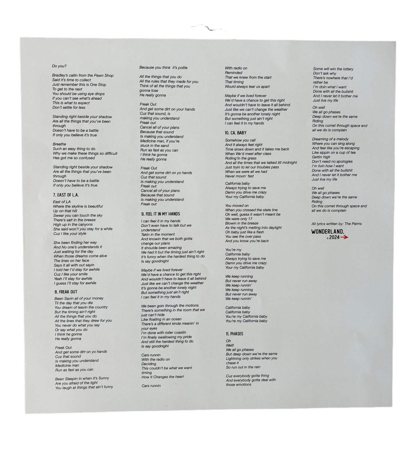 Wonderland LP ~ Vinyl