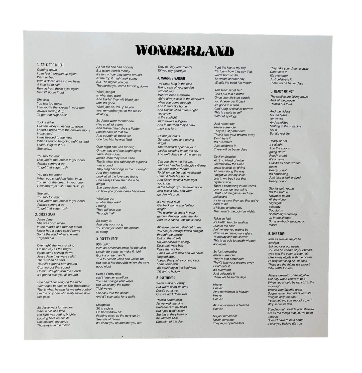 Wonderland LP ~ Vinyl
