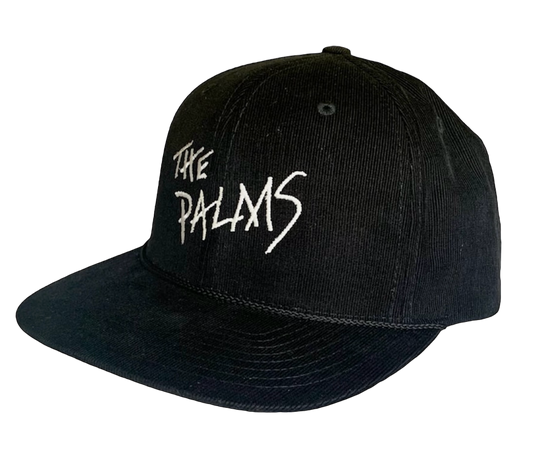 The Palms Logo Black Corduroy Hat